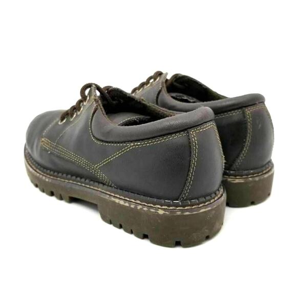 Kids Oxford Beaver Creek Darren Lace Up Pu Leather Chunky Dress Shoes Size 3.5 - Picture 10 of 11